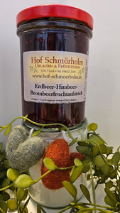 Erdbeer-Himbeer-Brombeer Brotaufstrich